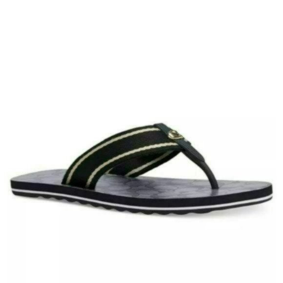 Coach Zoe Webbed Flip Flops -6 - Picture 2 of 6